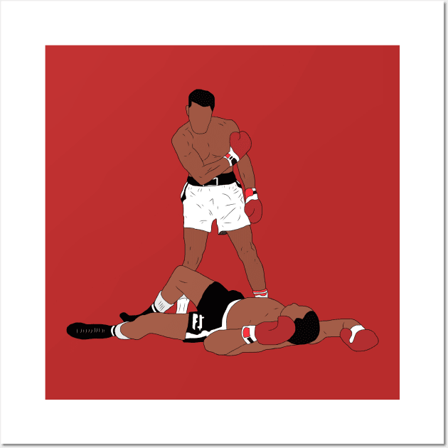 Muhammad Ali Iconic Pose Wall Art by rattraptees